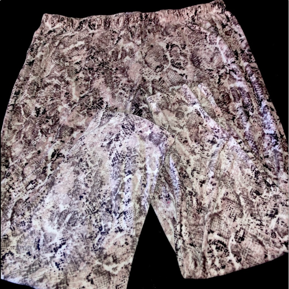 Super Soft Womens Pajama Pants Snake Skin Pattern Secret Treasures